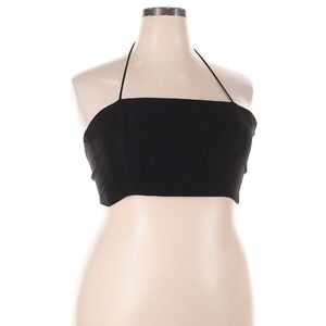 Zara Classic Black Halter Crop Top